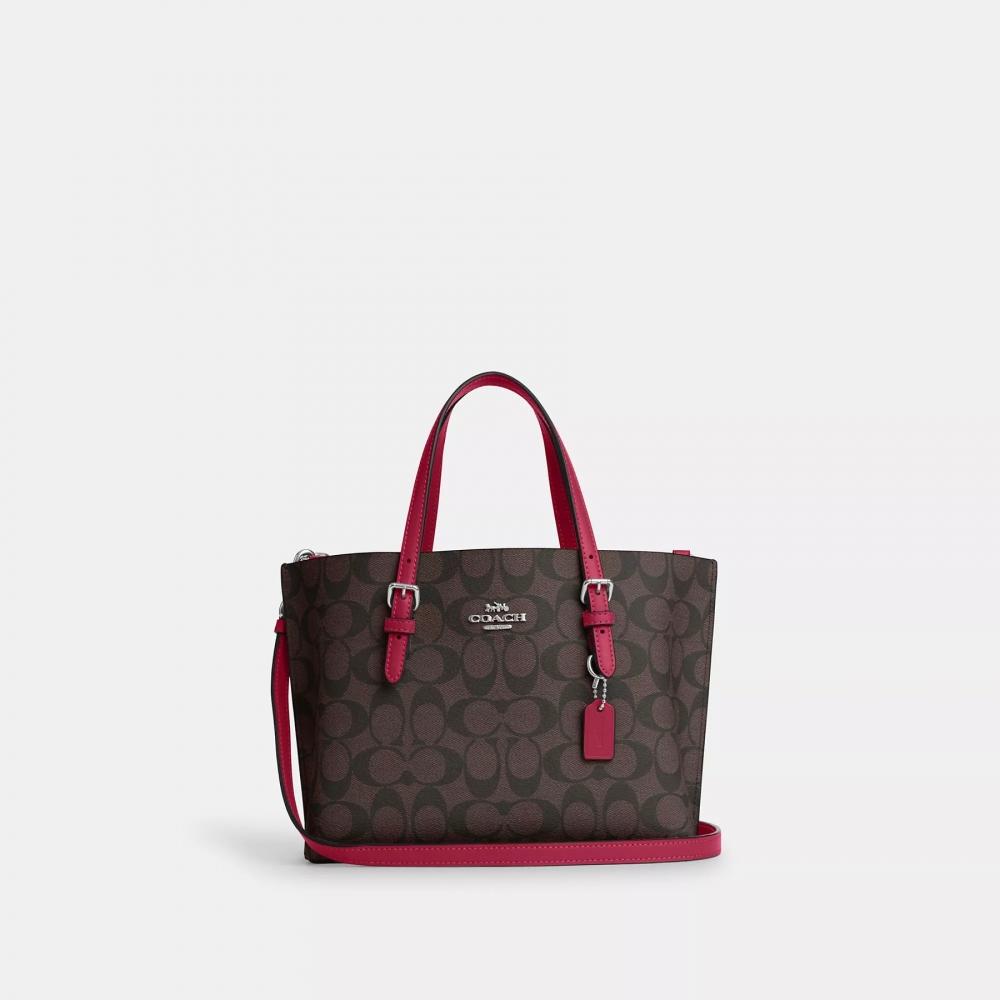 Coach Сумка Mollie 25 из канвы Signature золотисто-коричневый черный