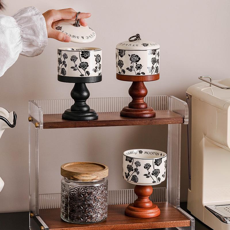 Одри Хепберн Роза Высокий стакан для пудинга, десерта, керамический подсвечник, креманка для мороженого