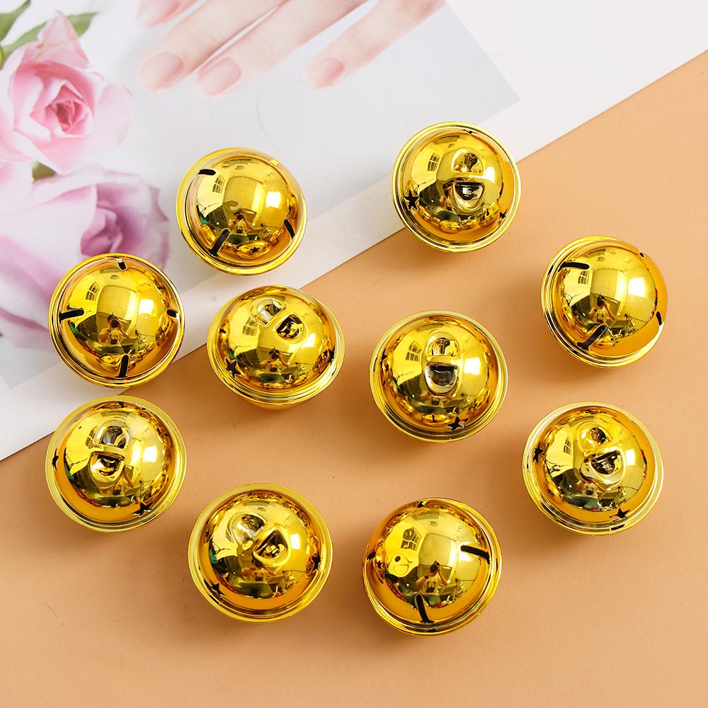 10 шт. 40 мм Поделки Товары для питомцев Украшение для рождественской елки Подвесные украшения Матовые колокольчики Яркий железный Звенящий