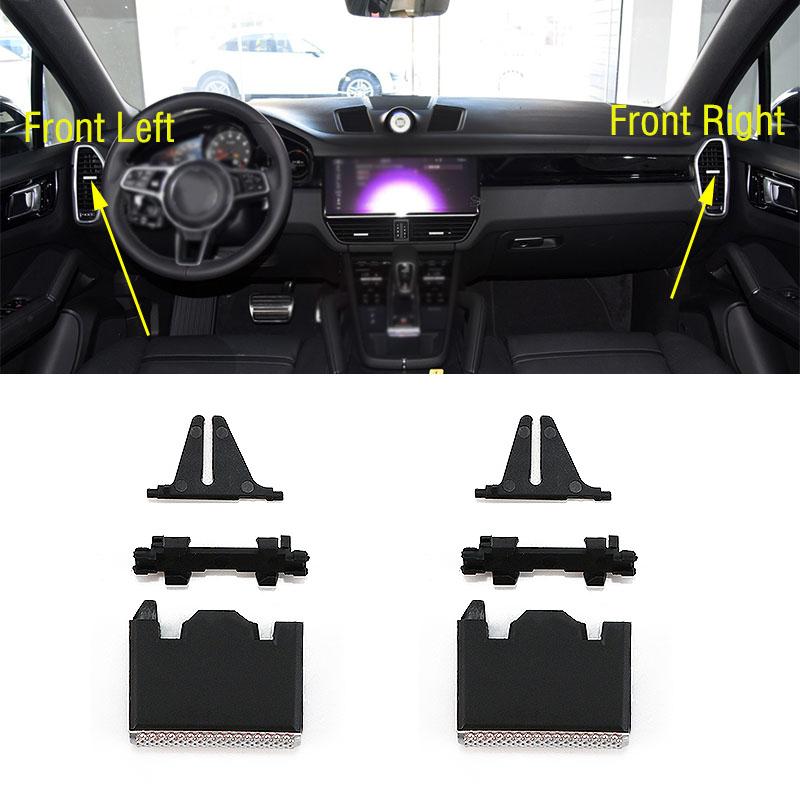 Для Porsche Cayenne 2018-передняя приборная панель автомобиля, задняя розетка для кондиционера, зажим для вентиляционных отверстий кондиционера A/C