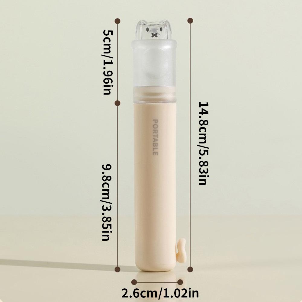 1 штука - Удобный дорожный контейнер для зубной щетки, складной набор 2-в-1 - Маленький и удобный - Незаменим для бизнеса