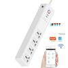 Home Office Portable WiFi Smart Power Strip Universal Outlets Sockets Dual USB Remote Control Surge Protector
