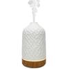 Geometric Ceramic Aroma Diffuser with Night Light - Silent Humidifier for Bedroom & Office Decor