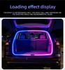 12В Динамическая RGB LED лента для багажника автомобиля, Высокояркая, Проводка, Автоматическое определение, Световая полоса для задней двери, Установка без инструментов
