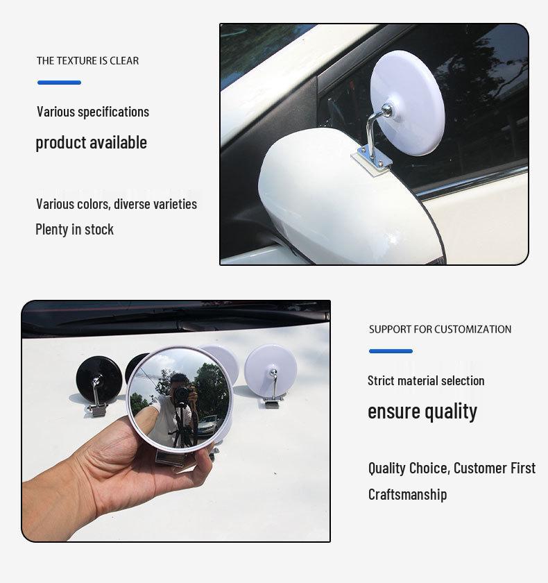 Круглое зеркало заднего вида 304 - Идеально для учебных автобусов автошкол, Широкоугольное, Подходит для малых транспортных средств