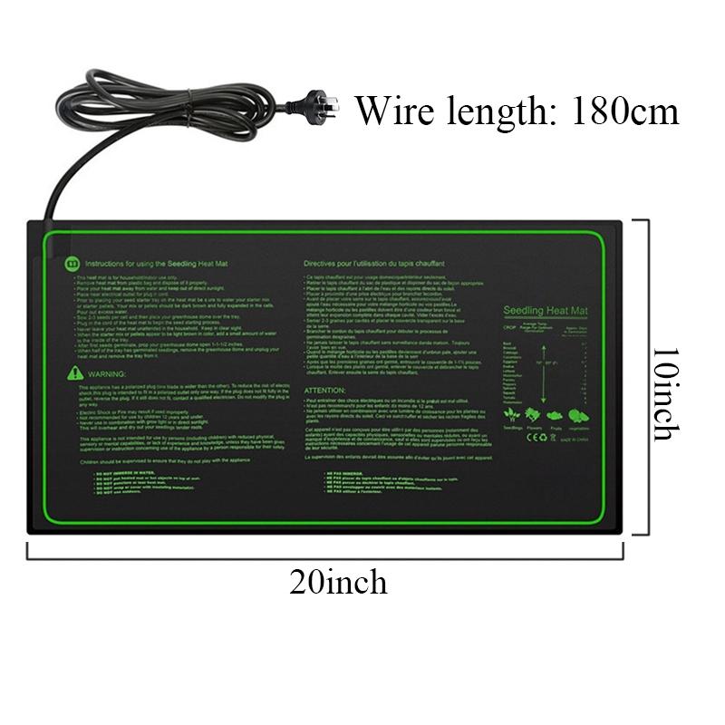 New Seedling Heating Mat Waterproof Plant Seed Germination Propagation Clone Starter Pad Plant Propagation AC220V 60x30cm