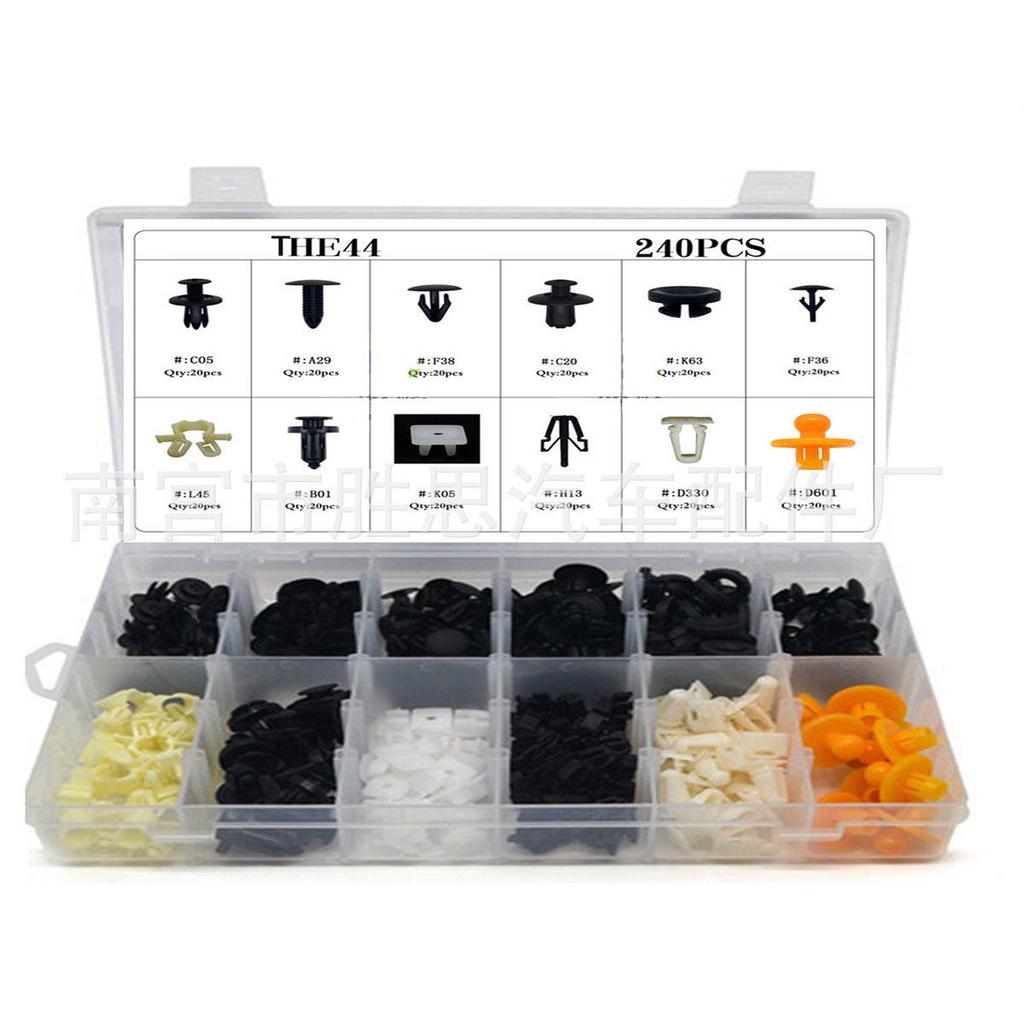 Набор из 328 предметов крепежных элементов для обшивки салона автомобиля для Toyota, Honda, Ford, Mazda, Volkswagen, Mitsubishi