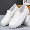 Men's White Non-Slip Nursing Shoes: Comfortable, Lightweight, Breathable Flat Shoes for Medical Work