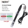 Yieryi Ph Replacement Probe Aquarium Hydroponic Laboratory Electrode Ph Meter Potential Test BNC Q9 Connector 1.2 Wire Probe