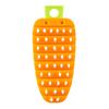 Carrot-Shaped Cleaning Brush for Vegetables Fruits Flexible Bristles Non-scratch Scrubbing Brush for Stain Removal Multi-Section Joint Design