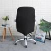 Swivel Office Chair Cover Black Jacquard