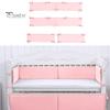 4Pcs/Set Crib Rail Covers Protect Your Baby's Crib Prevent Collisions Solid Color Heightened Crib Rail Covers