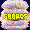 500/100 шт. Одноразовая пищевая пленка, крышка для фруктов и еды, эластичная пластиковая шапочка для душа, пакет для хранения пищевого качества, кухонный органайзер, пищевая пленка