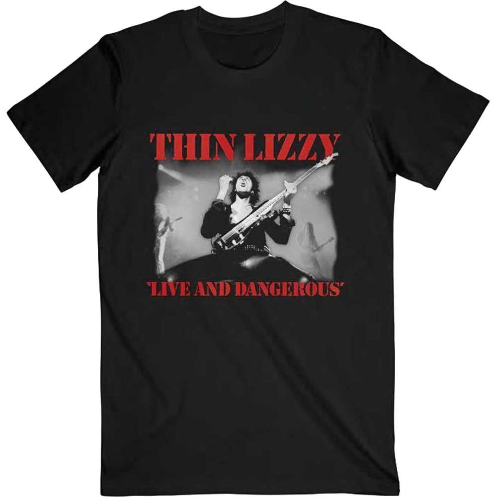 Мужская футболка Thin Lizzy Live Dangerous XX-Large Черная