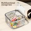 Hair Accessories Clear Organizer Acrylic Storage Box With Lid for Girls Home Desktop Jewelry Bathroom Accessories Storage Box