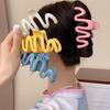 Cream Dopamine Summer Niche Hairpin: Elegant Female Hair Shark Clip