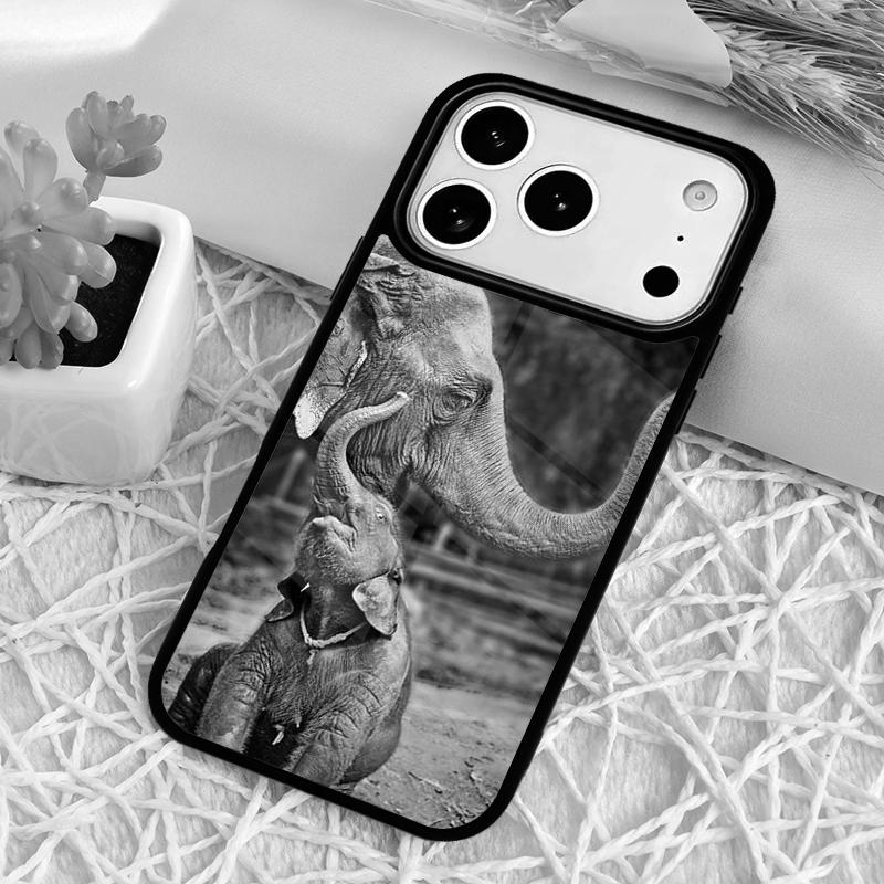 ЧЕХОЛ ДЛЯ ТЕЛЕФОНА С ИЗОБРАЖЕНИЕМ ЛЕСНОГО СЛОНА для iPhone 17 Air 16 15 11 12 14 13 Pro Max Ударопрочный Чехол