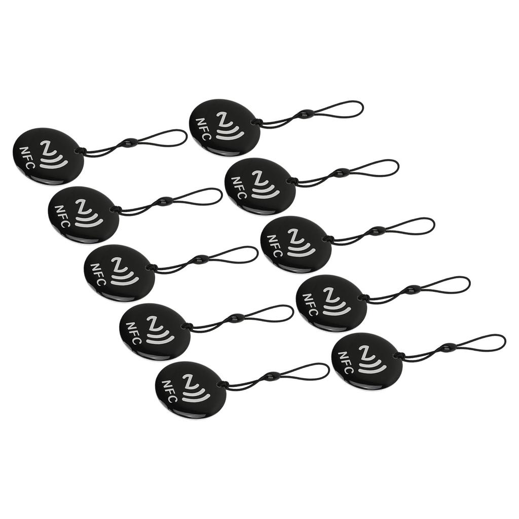 10 шт. NFC-карта 8 Кбит Хранение 13,56 МГц 106 Кбод Перезаписываемая метка доступа Водонепроницаемая IC-карта