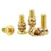 M2 M2.5 M3 M4 M5 Metric Threaded Insert Brass Nuts Bolts Set Countersunk Head Screw Hot Melt Heating Knurled Injection Nut Kits