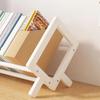Bamboo Wood Book Display Shelf Quick Assembly Document Organizer Magazine Storage Rack  Home