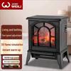 European-Style 3D Flame Simulation Heater: High-Power, Energy-Saving, Fast-Heating Fireplace with Sound and Light Effects for Home Use.