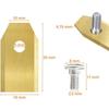 Lame de rechange pour robot tondeuse Segway Novimow i105 i108 i110 X315 X330 X350 X390 H500 H800 H1500 H3000 [Lot de 45]