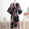 Women Sexy Print Kimono Dressing Gown Bath Robe Lingerie Nightdress