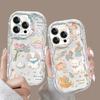 Suitable for Apple 15 Mobile Phone Case Silicone IPhone 14 Cartoon Lamb 13promax Bracelet 16/12mini