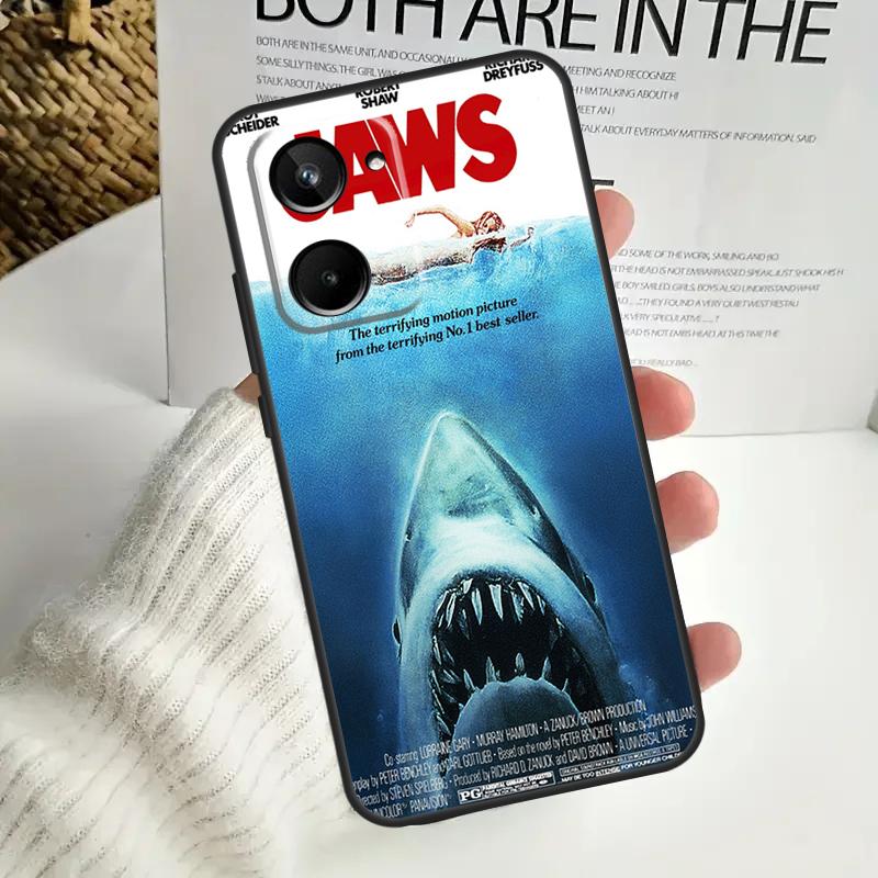 Jaws 1975 Movie Poster For Realme GT Neo 5 GT5 9 10 11 12 Pro Plus C30 C31 C33 C35 C25s C21Y C51 C55 C67 C53 Case