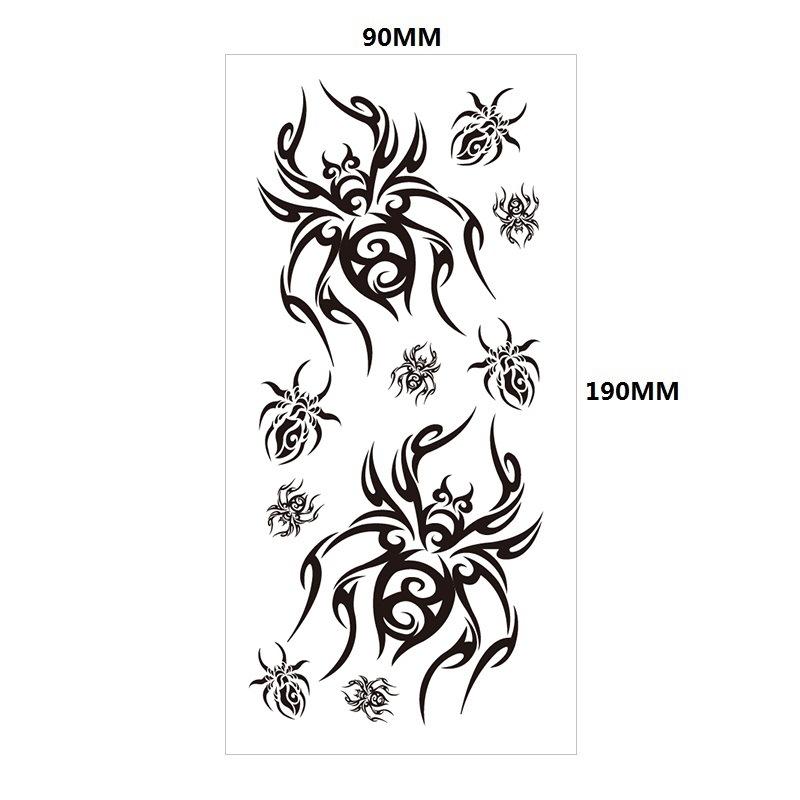 Английский Татуировка Наклейка Перо Красная Губа Тотем Рука Круг Набор Моделирование Водонепроницаемый Татуировка Наклейка