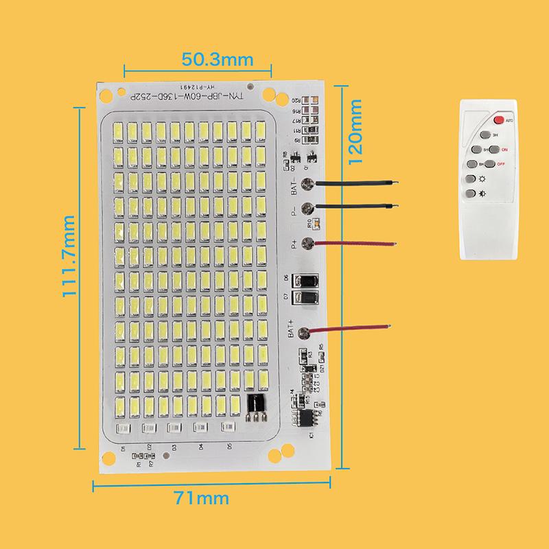 10 Вт-600 Вт Светодиодный уличный солнечный 2835 5730 Высокая яркость Шарик Проекционный свет Интегрированный источник света Световая панель