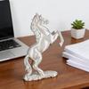 Simulation Horse Ornament Decorative Horse Statues Simulation Horse Figurine Black White Collectible Sculpture for Lovers
