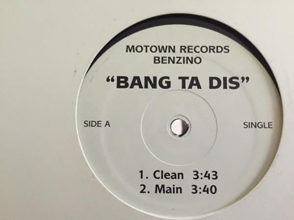 12inch Record BENZINO - Bang Ta Dis BENZ001 Motown US Rap & Hip-Hop/R&B Used