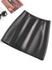 Оригинальная европейская и американская кожаная юбка А-силуэта с высокой талией для женщин