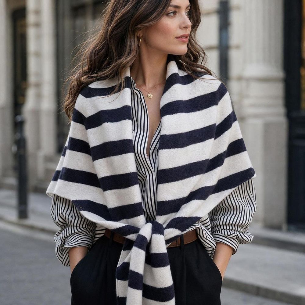 Soft Lightweight Shoulder Shaw Warm Shawl Cape Elegant Knotted Shawl Women
