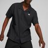 Puma Downtown Series Ss23 однотонная свободная рубашка с коротким рукавом с логотипом, мужские рубашки черного цвета 538255-01
