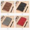 Vintage Notebook Notepad Soft Leather Binder Faux Leather Diary A6 Blank Kraft Paper Hand-written Ledger Notebooks  Planner
