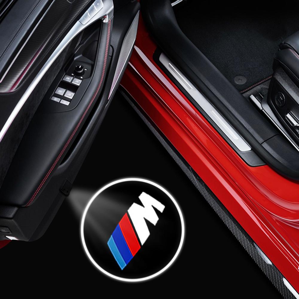 MLKQ6 Car styling Auto Door LED Decoration Wireless Welcome Light Logo Projector For BMW 3 5 6 7 1 Series Z4 X3 X6 E81 E71 E90 E93 F30