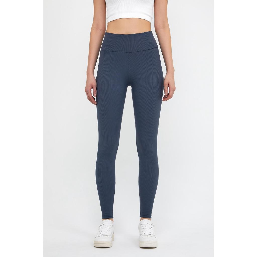 Индиго Индиго Индиго Трикотажные колготки в рубчик с завышенной талией и эластичной резинкой на талии