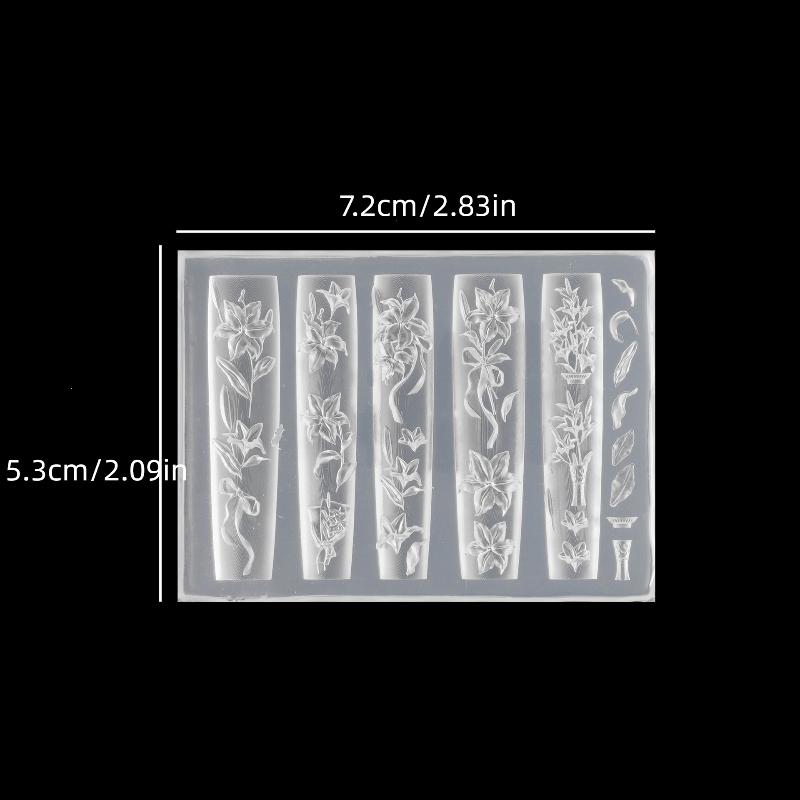 1pcs Sea Shell Starfish Goldfish Koi Fish 3d Acrylic Nail Mold Summer Sea Coral Flower Butterfly Diy Silicone Mold Nail Art Mold