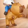 Мультяшный костюм капибары надувной для взрослых, маскарадный костюм для Хэллоуина, косплей-вечеринки, выступлений, надувной наряд для детей, мальчиков