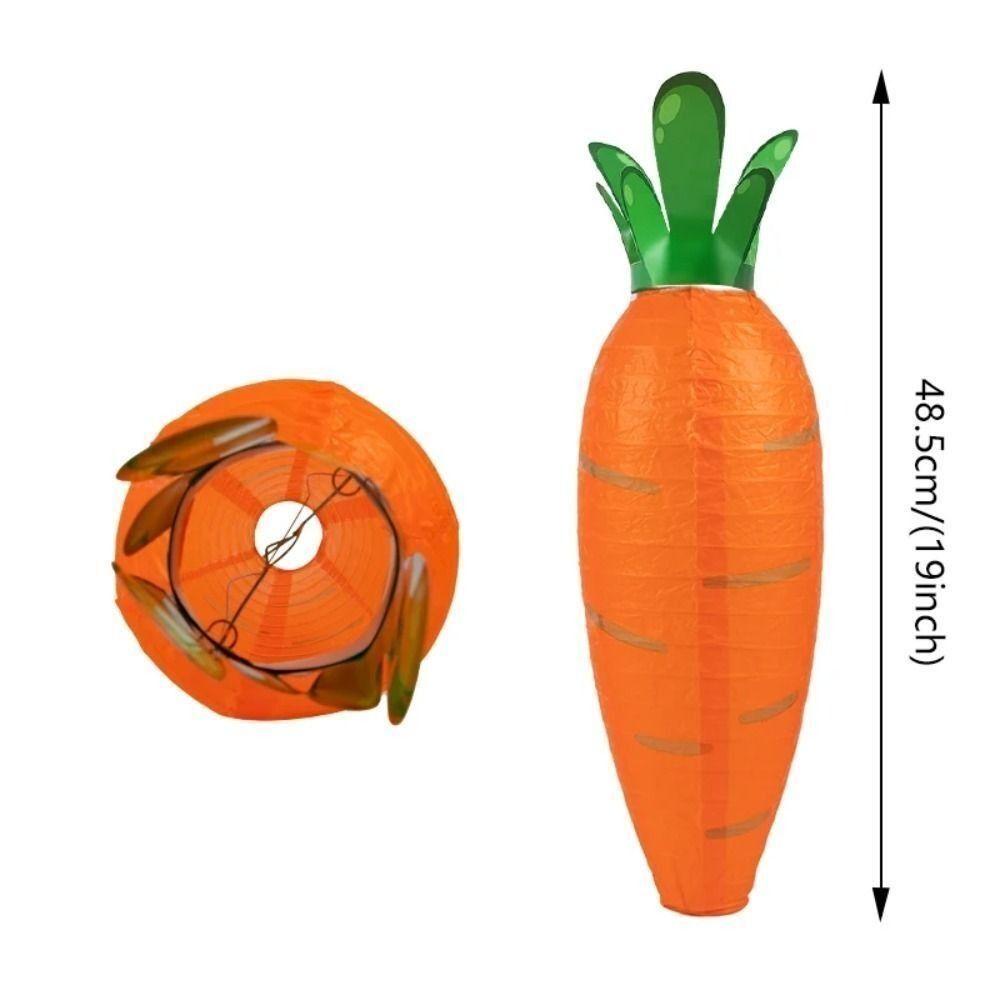 DIY Carrot Paper Lanterns Paper Hanging Lantern New Rabbit Paper Ball Easter Party