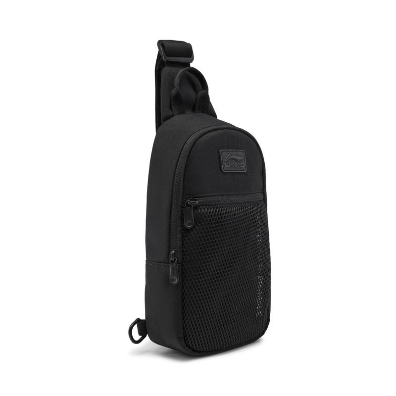 New LiNing Sports Life Collection Polyester Sling Bag Unisex Basic Black ABDV373-1