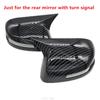 Carbon Fiber Look Side Wing Mirror Cover Cap Trims For Honda Civic 9th 2012-2015