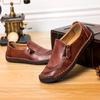 Мужская обувь ручной работы, повседневная кожаная обувь, мужские лоферы, удобная прогулочная обувь для вождения, мокасины, мужская обувь на плоской подошве