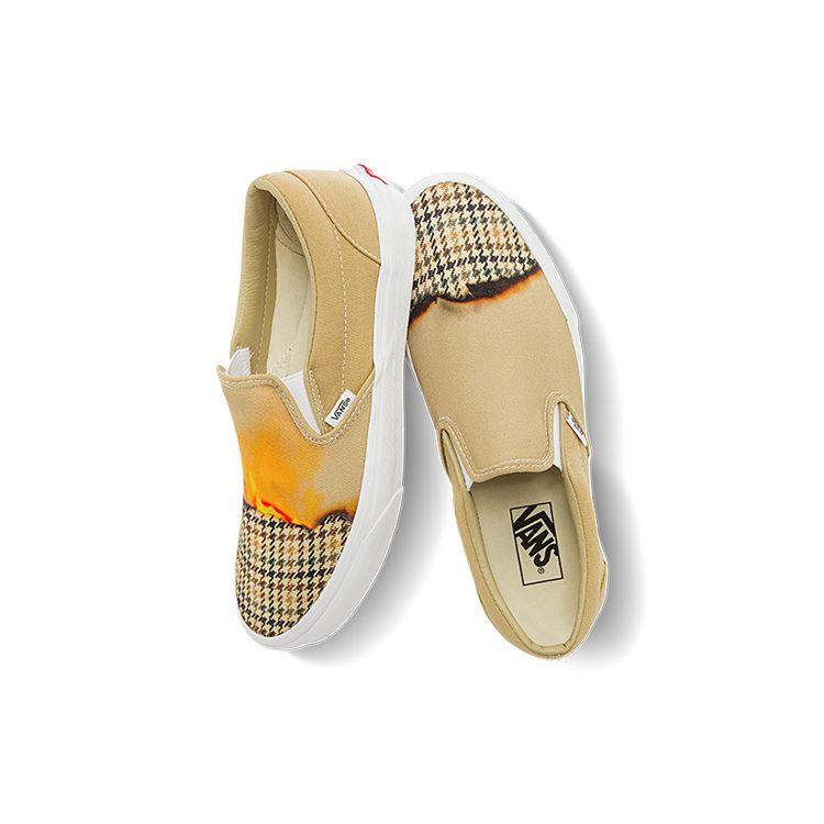 Vans Классические слипоны Желто-коричневые Унисекс Кроссовки VN000XG8AZP