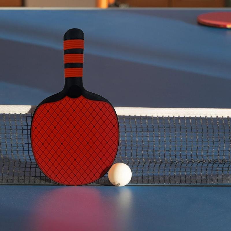 1 Pair Rubber Table Tennis Equipment for Beginner Pingpong Paddle Set Table Tennis Bat Table Tennis Rackets Set