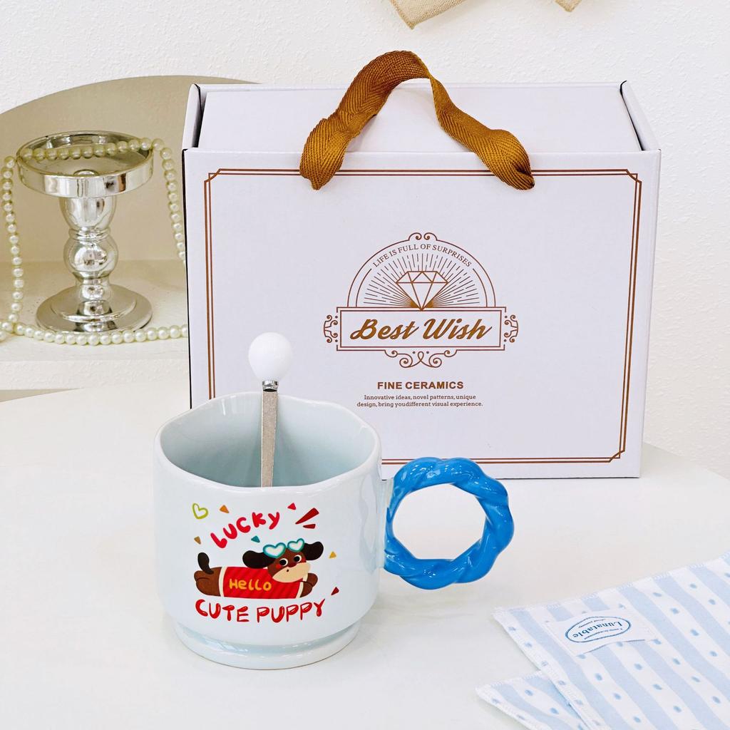 Креативная кружка в виде гриба, мультяшная милая керамическая чашка высокой ценности, чашка для воды с крышкой, ручной подарок, подарок