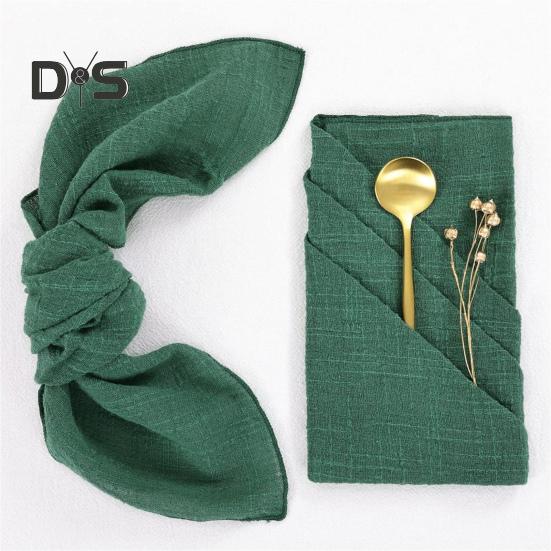 Салфетки из марли в стиле бохо, моющиеся салфетки из хлопчатобумажной марли, однотонные салфетки в деревенском стиле для украшения вечеринки по случаю рождения ребенка, свадьбы, чаепития