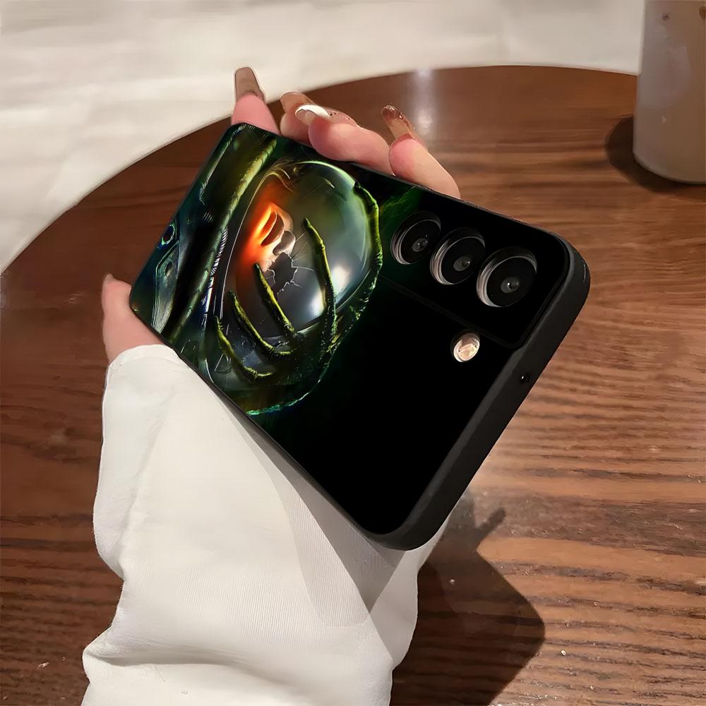 Чехол для телефона Космический Хоррор Фильм Чужой Для Samsung S26 S25 S24 FE S23 S22 S21 Plus S20 Ultra Note20Ultra Черный Мягкий Корпус
